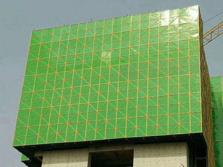 爬架網安裝效果